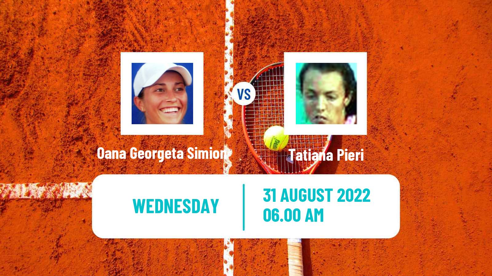 Tennis ITF Tournaments Oana Georgeta Simion - Tatiana Pieri
