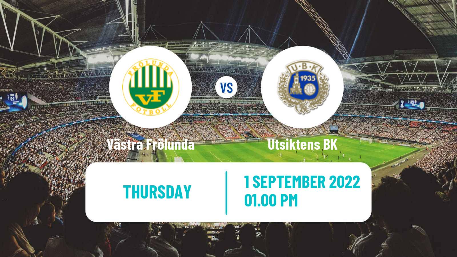Soccer Svenska Cupen Västra Frölunda - Utsikten