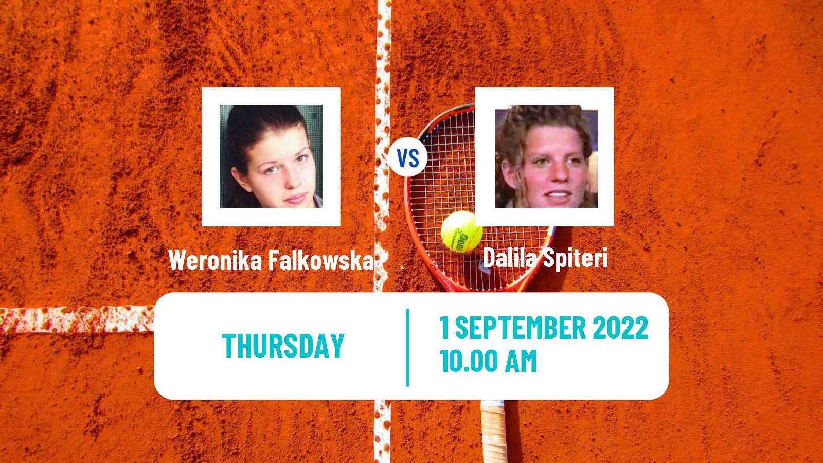 Tennis ITF Tournaments Weronika Falkowska - Dalila Spiteri