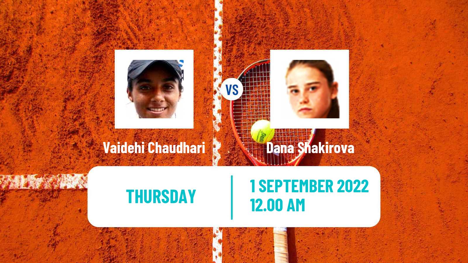 Tennis ITF Tournaments Vaidehi Chaudhari - Dana Shakirova