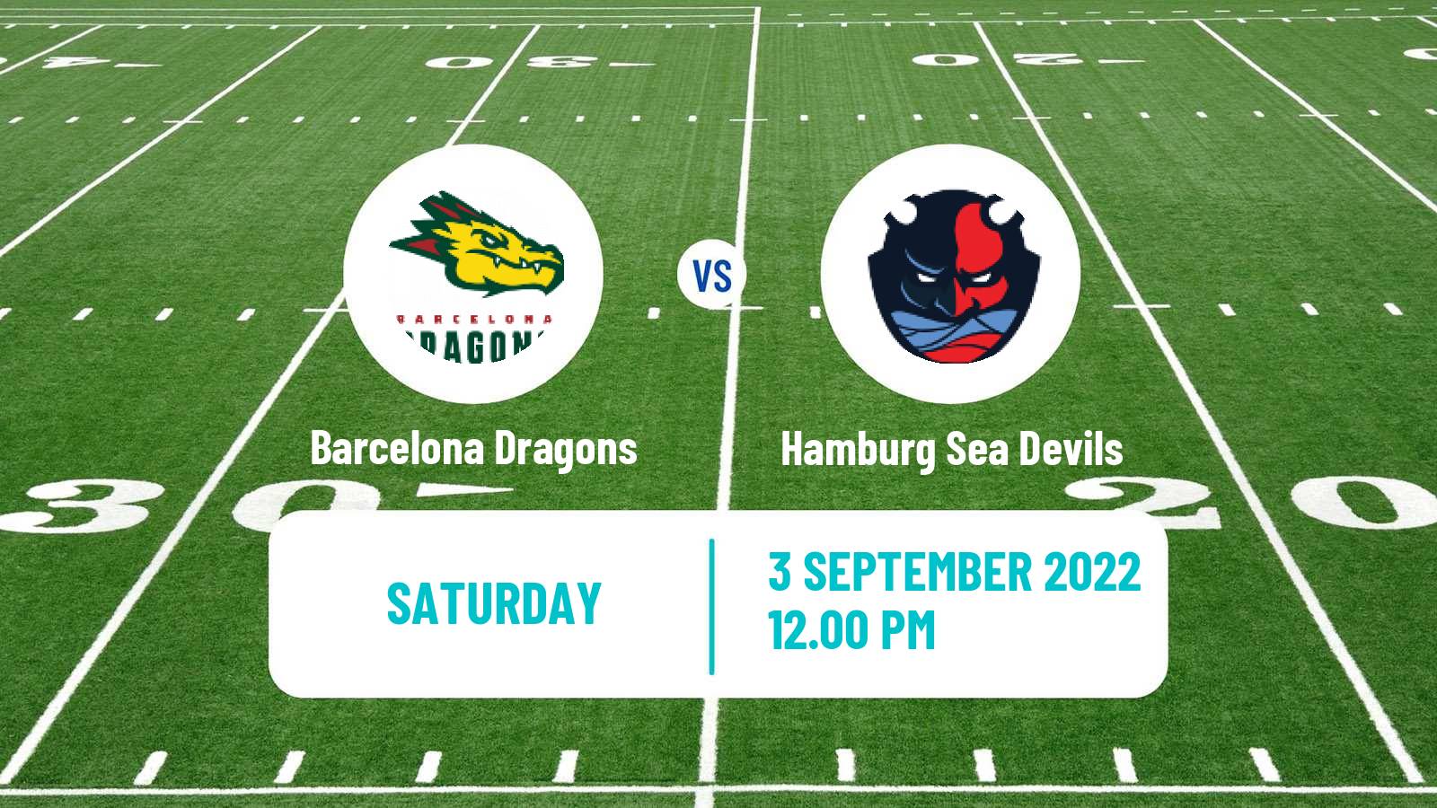 American football European League of American Football Barcelona Dragons - Hamburg Sea Devils