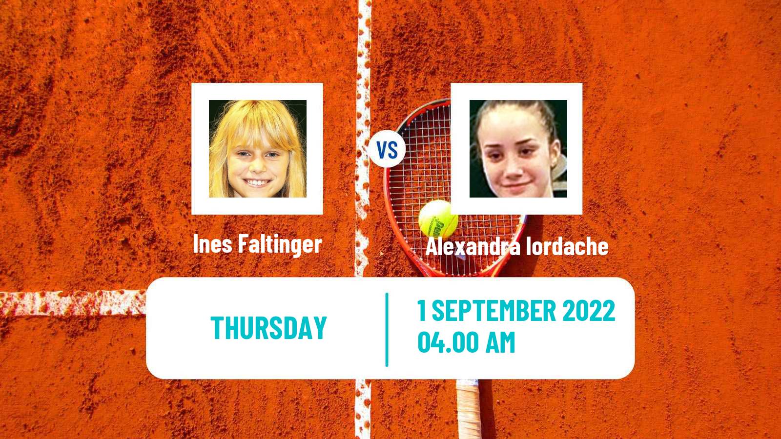 Tennis ITF Tournaments Ines Faltinger - Alexandra Iordache