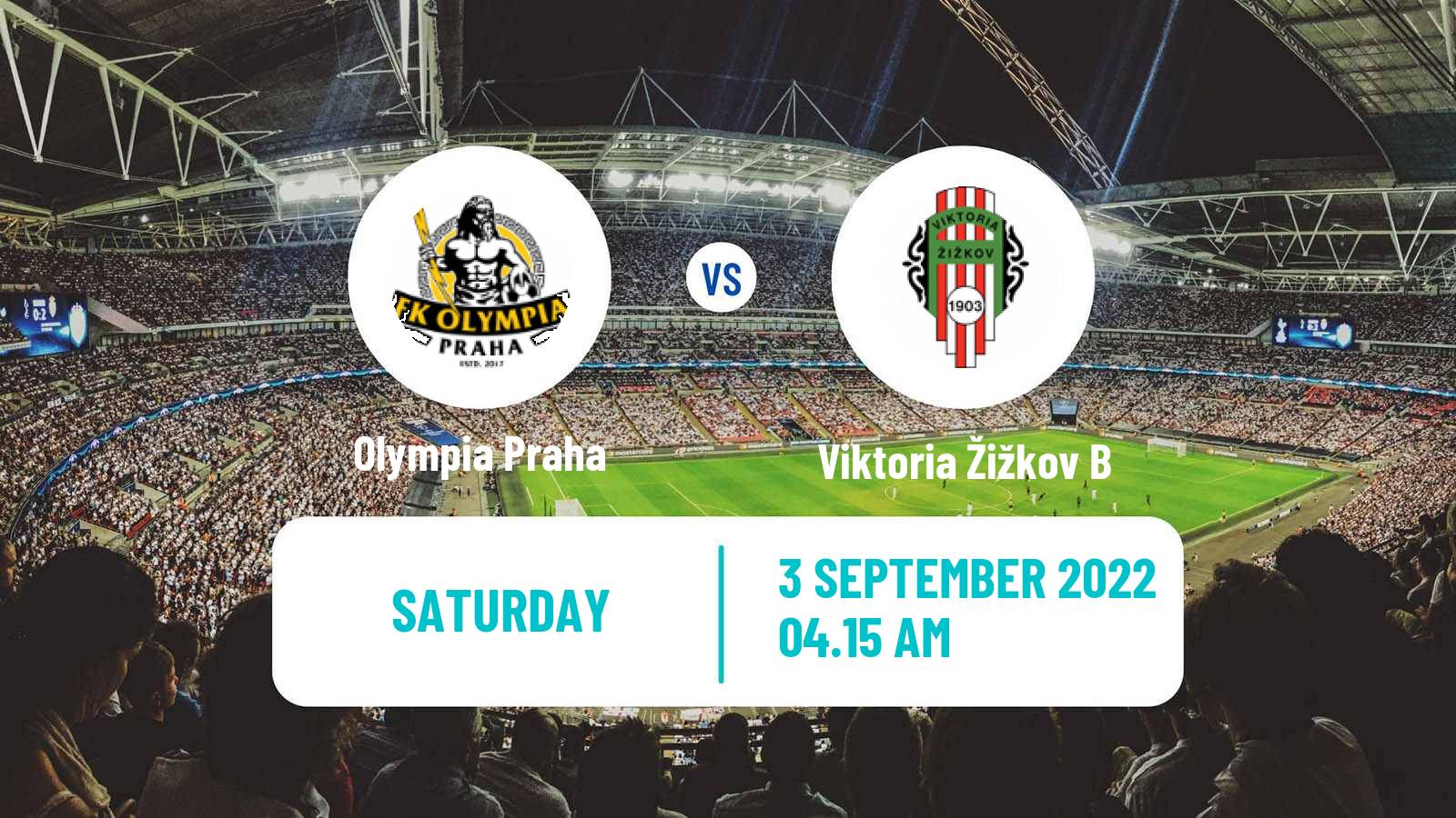 Football Czech Prazsky Prebor Olympia Praha - Viktoria Žižkov B
