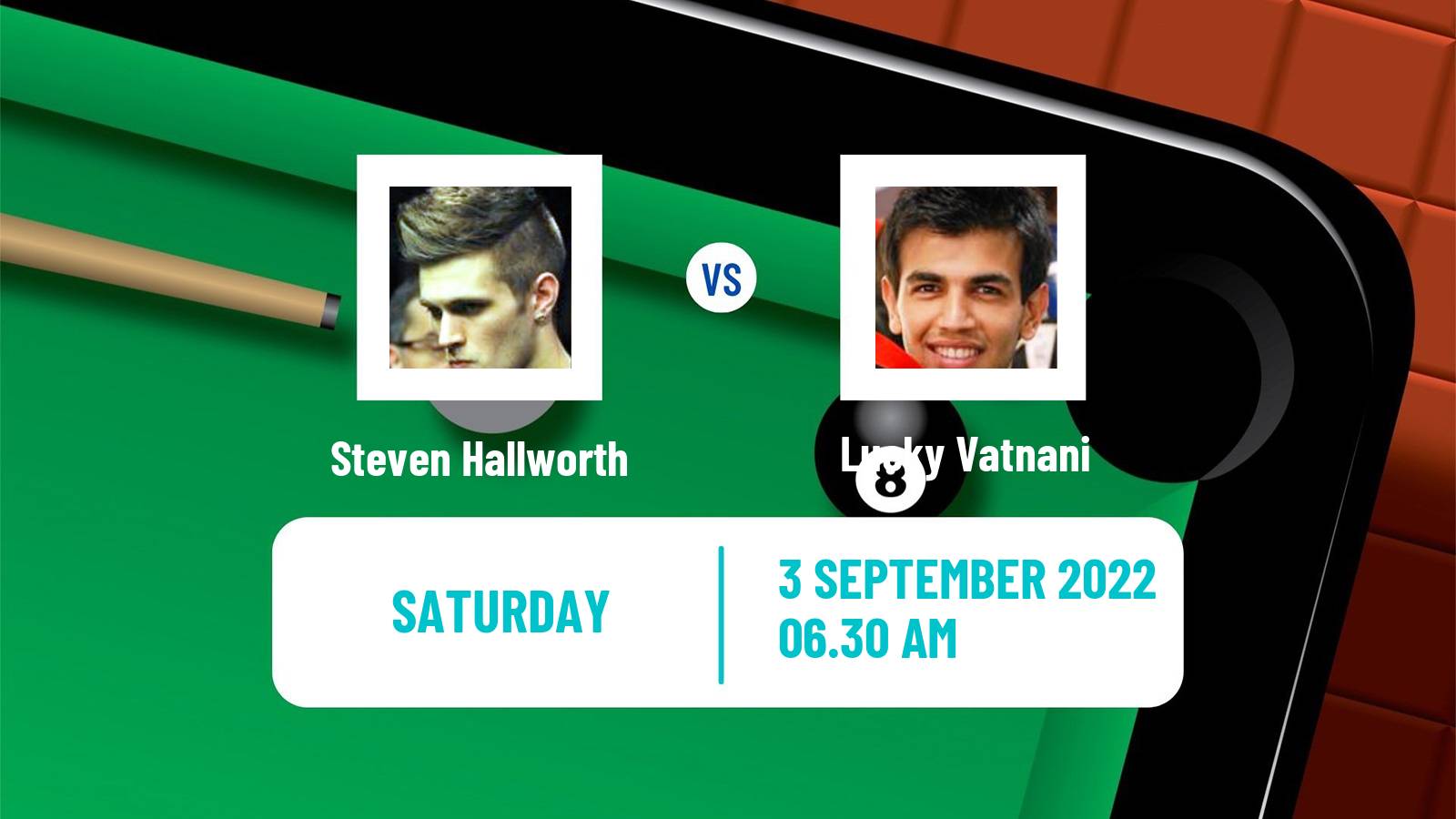Snooker Snooker Steven Hallworth - Lucky Vatnani