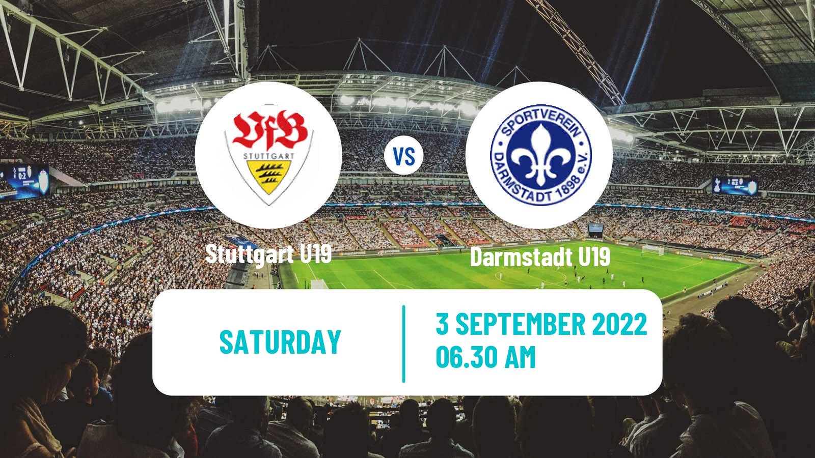 Soccer German Junioren Bundesliga South Stuttgart U19 - Darmstadt U19