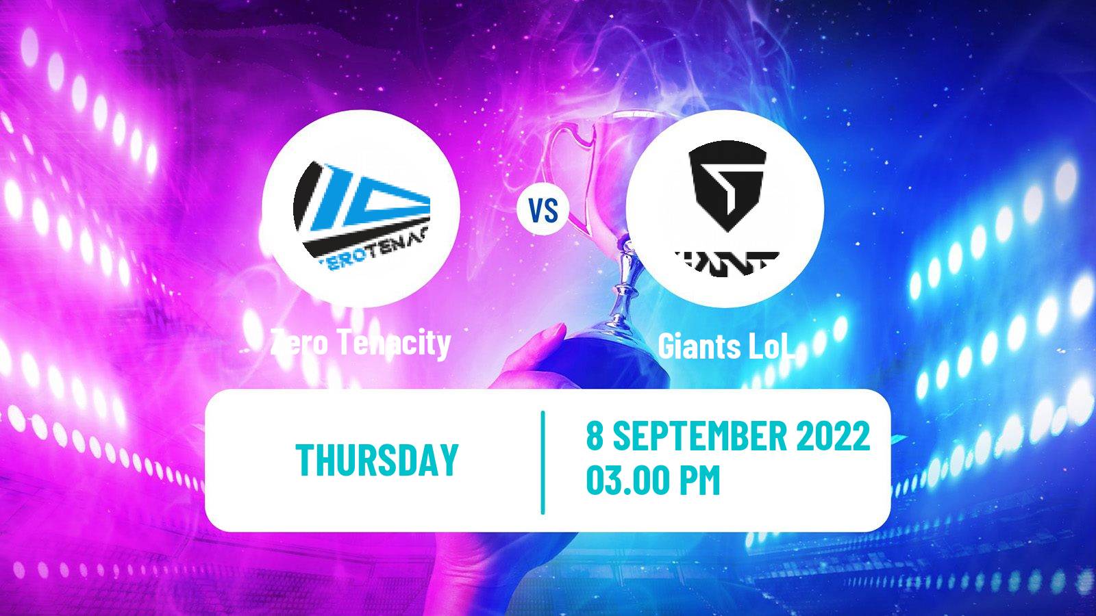 Esports eSports Zero Tenacity - Giants