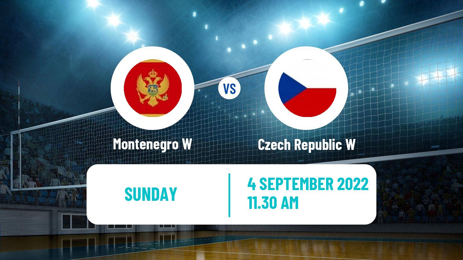 Volleyball European Championships Volleyball Women Montenegro W - Czech Republic W
