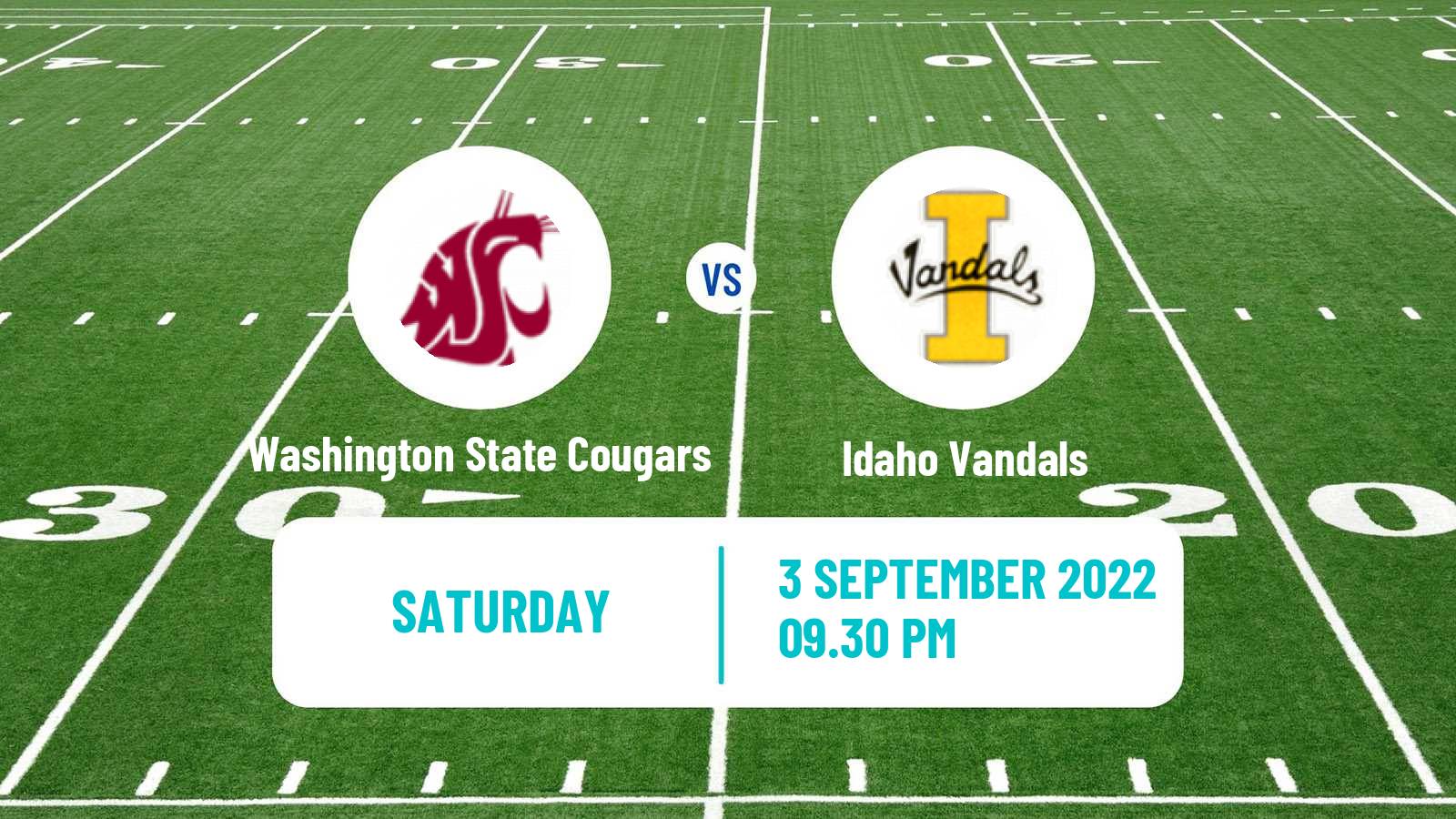 American football NCAA College Football Washington State Cougars - Idaho Vandals