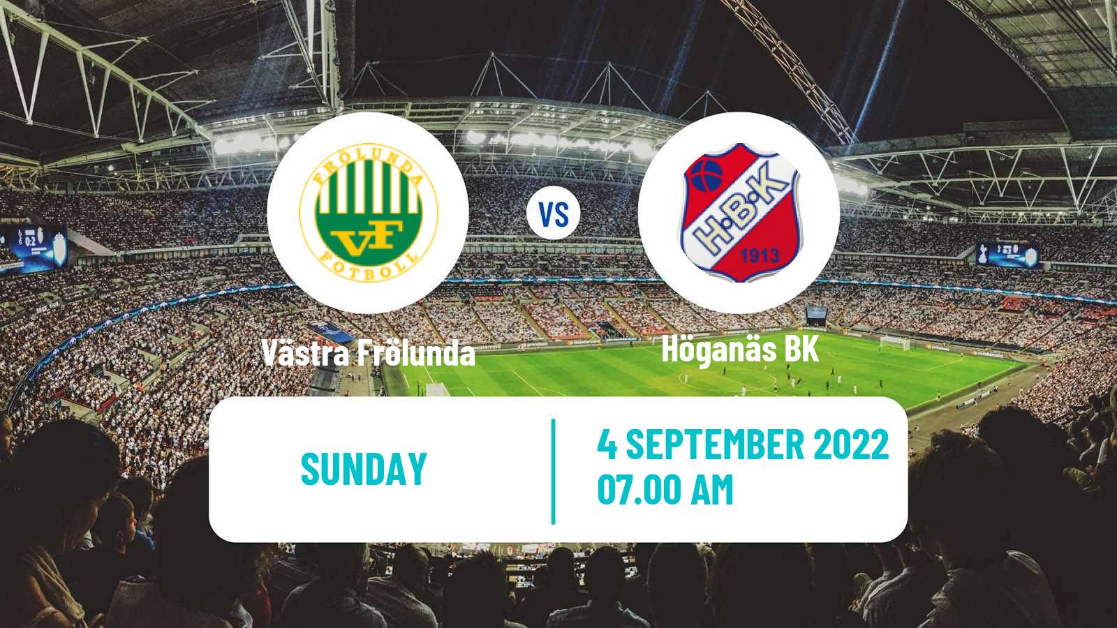 Soccer Swedish Division 2 - Västra Götaland Västra Frölunda - Höganäs