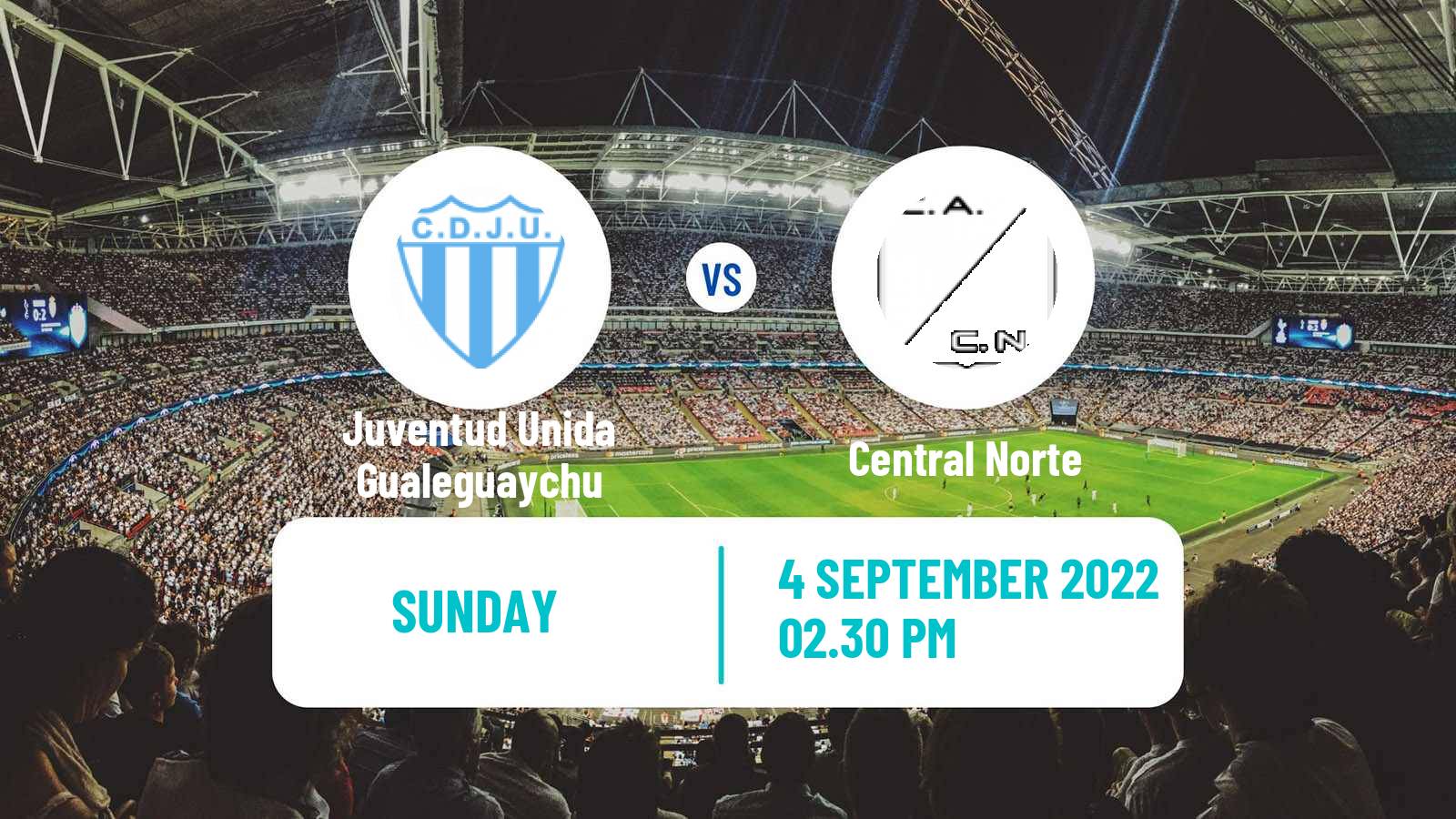 Soccer Argentinian Torneo Federal Juventud Unida Gualeguaychu - Central Norte