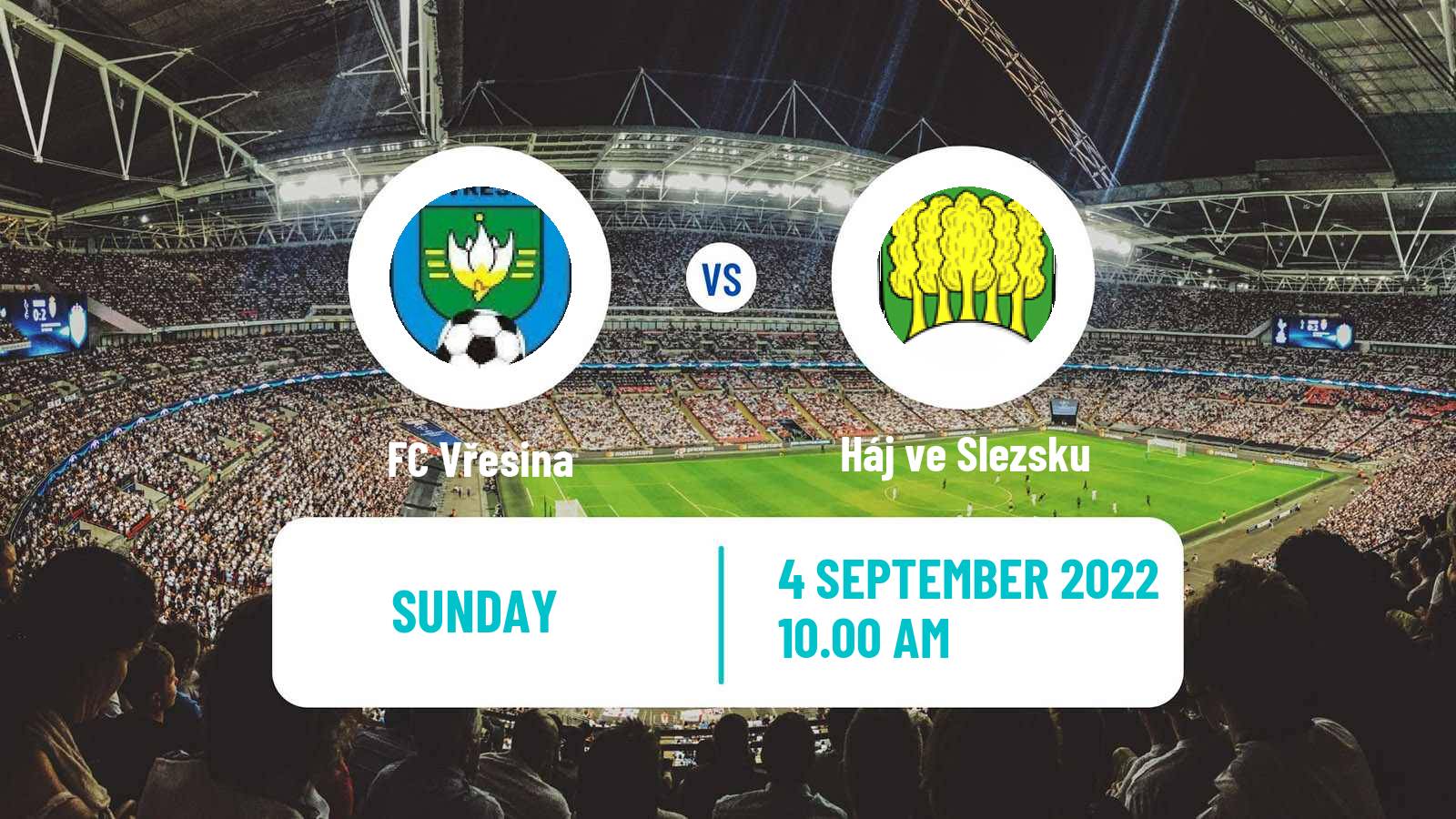 Soccer Czech Moravskoslezsky KP Vřesina - Háj ve Slezsku
