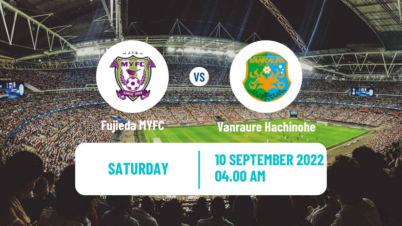 Soccer Japan J3 League Fujieda MYFC - Vanraure Hachinohe