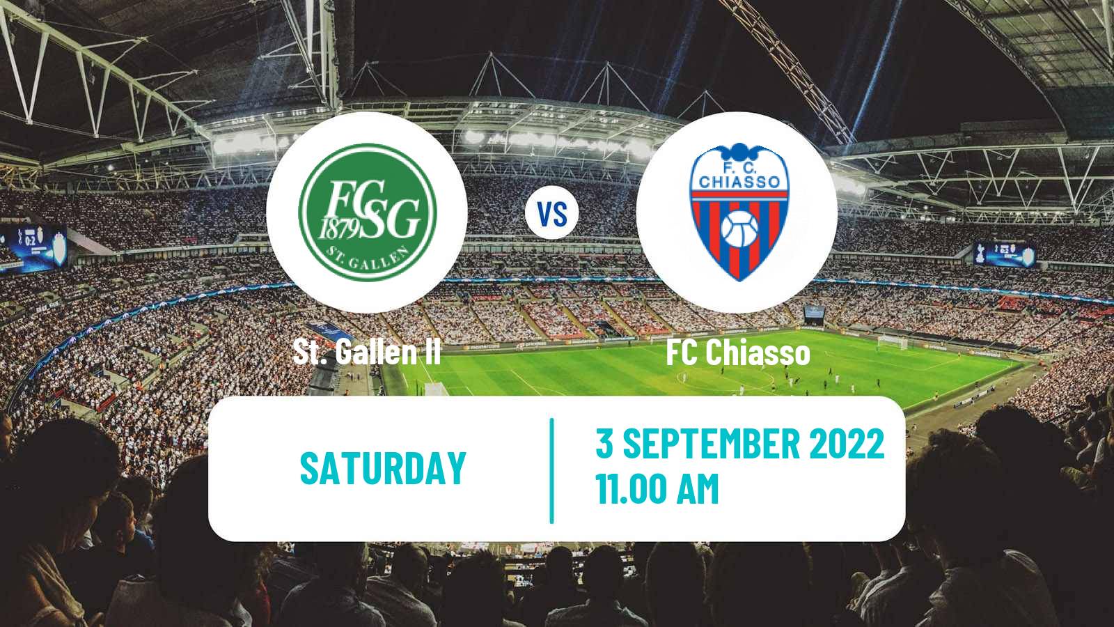 Soccer Swiss Promotion League St. Gallen II - Chiasso