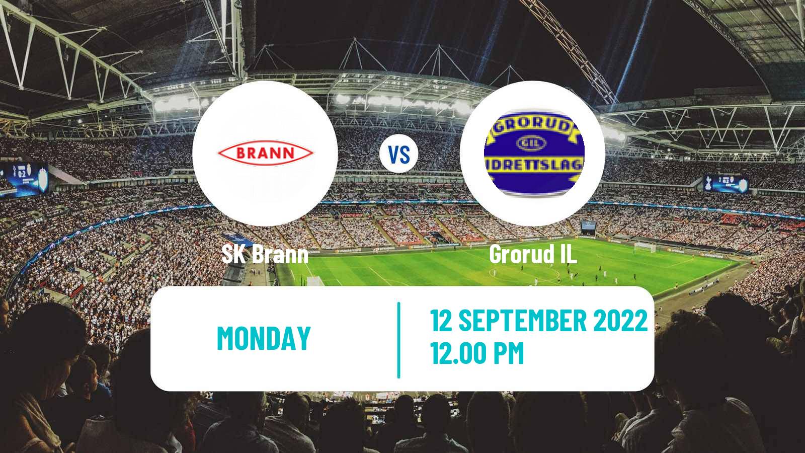 Soccer Norwegian Adeccoligaen Brann - Grorud