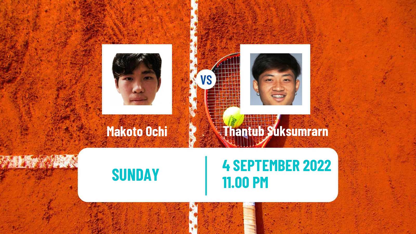 Tennis ATP Challenger Makoto Ochi - Thantub Suksumrarn