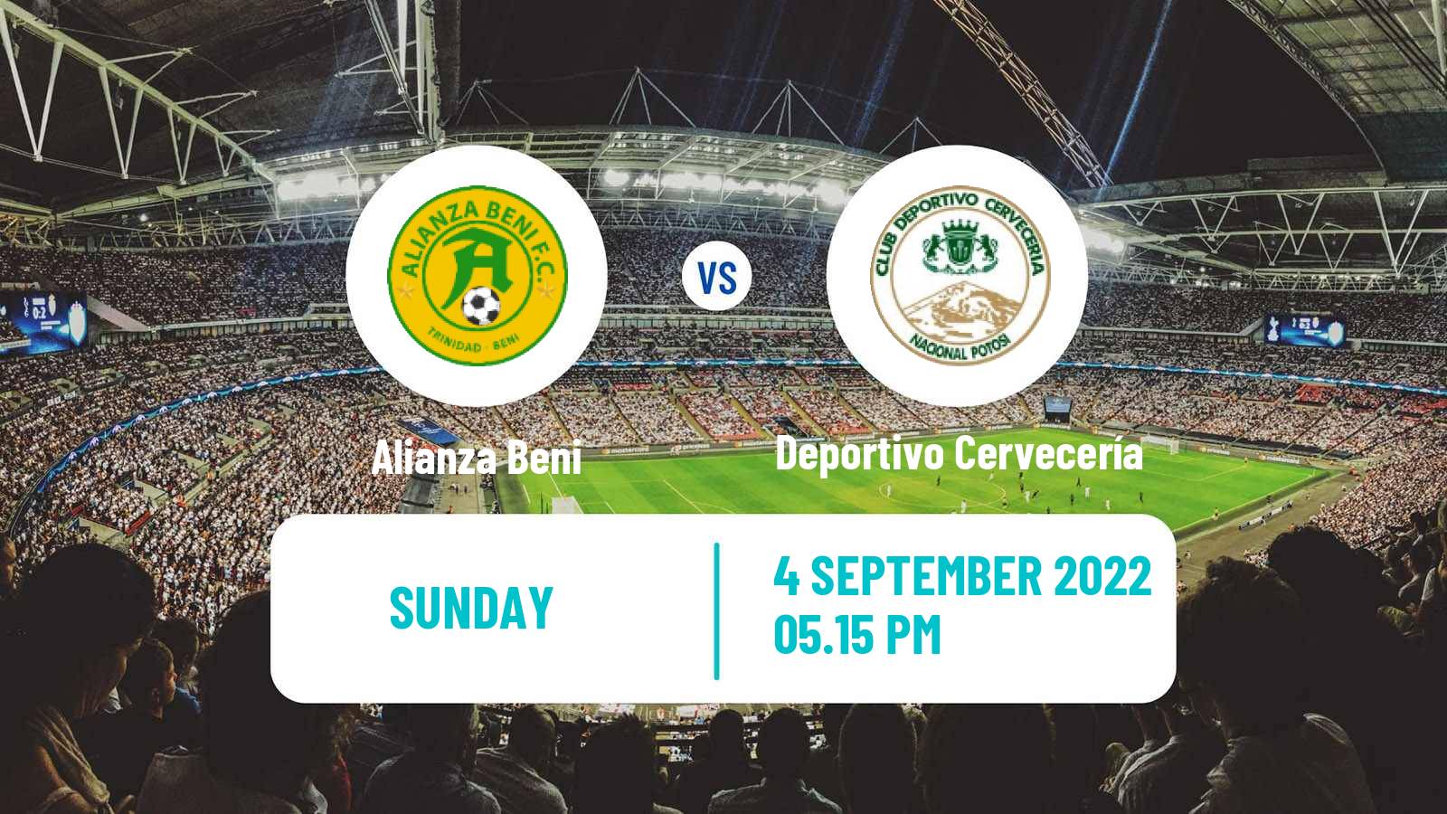 Soccer Bolivian Nacional B Alianza Beni - Deportivo Cervecería