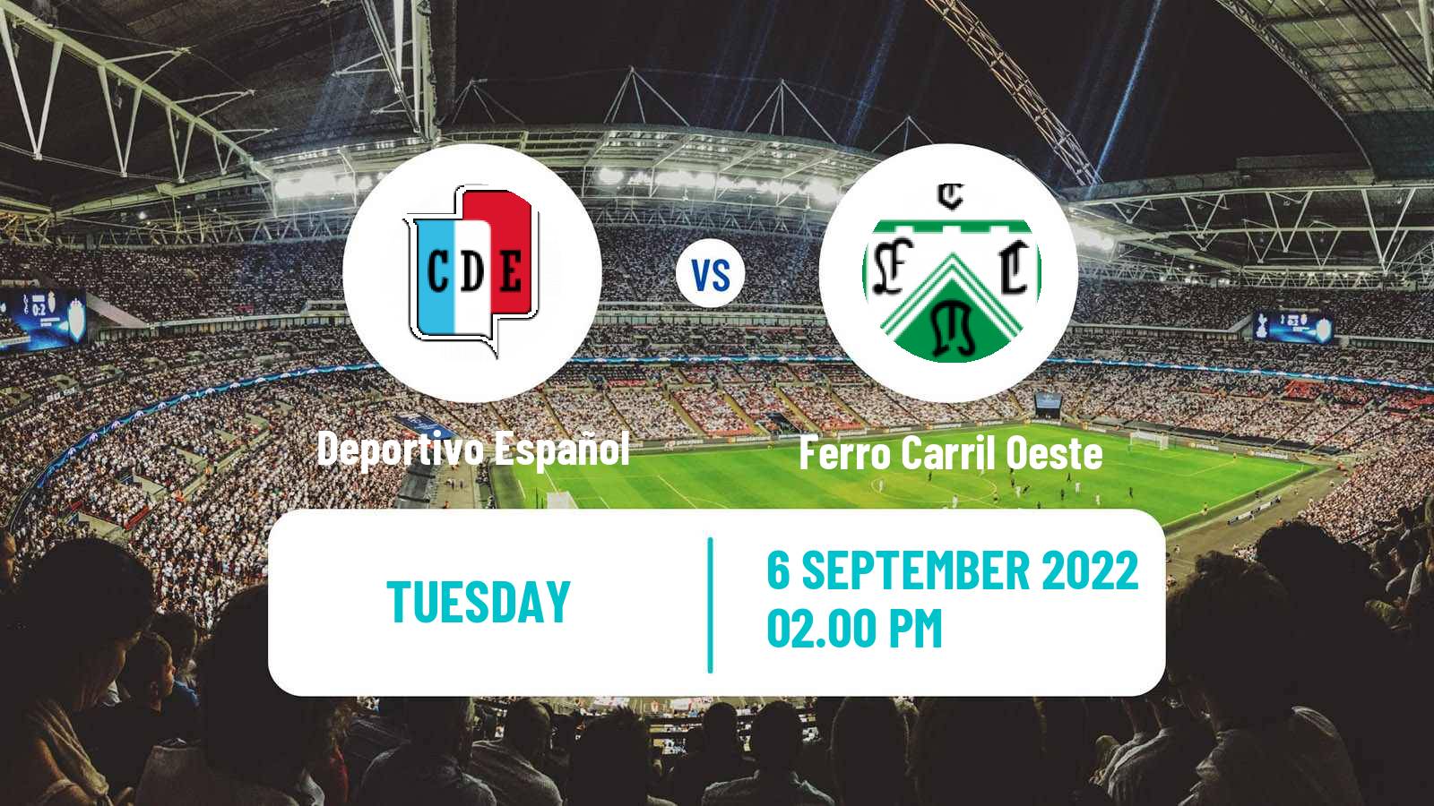 Soccer Argentinian Primera A Women Deportivo Español - Ferro Carril Oeste