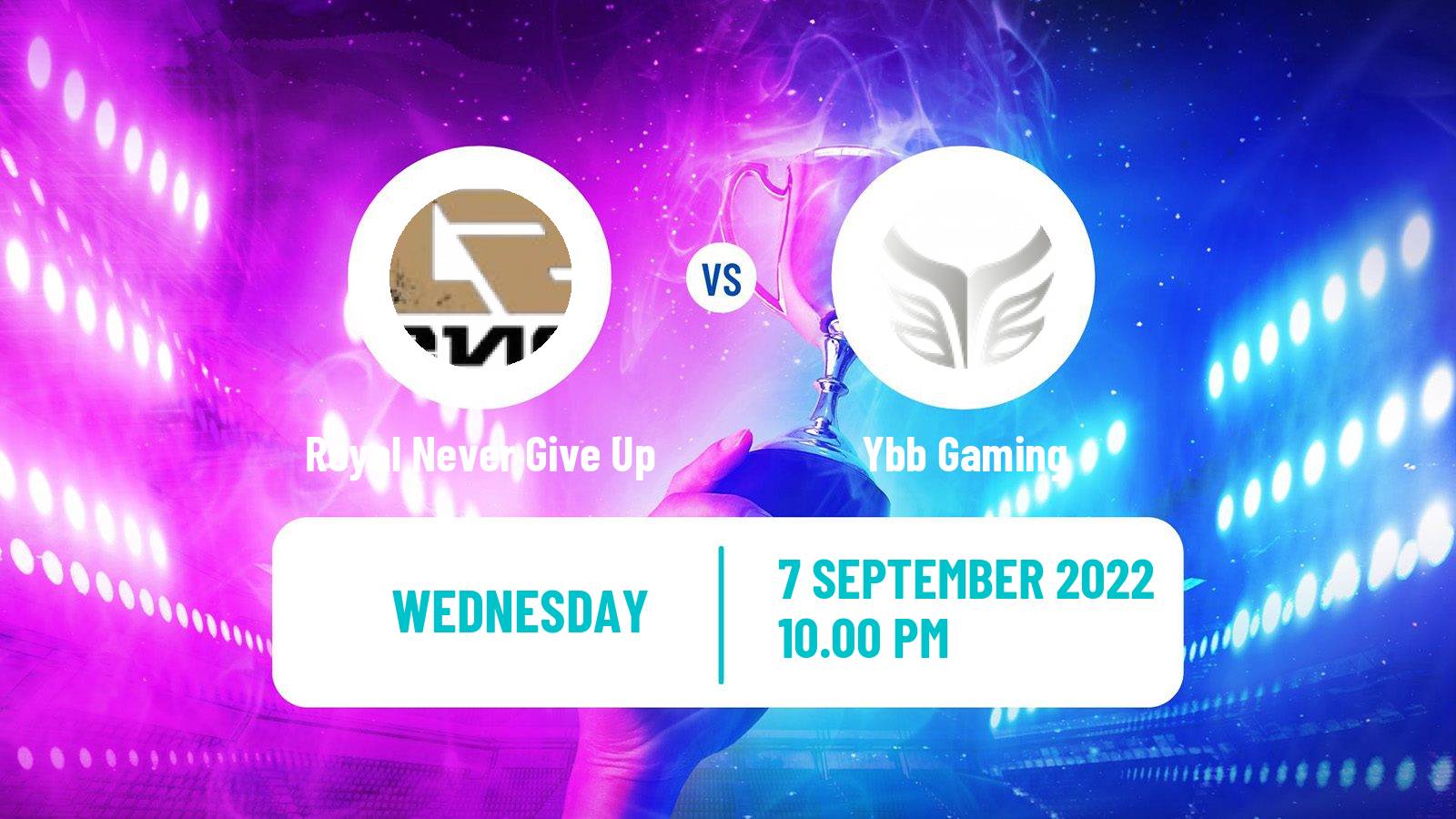 Esports eSports Royal Never Give Up - Ybb Gaming