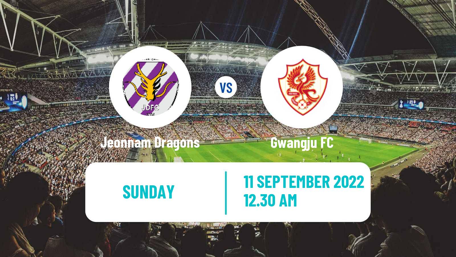 Soccer South Korean K-League 2 Jeonnam Dragons - Gwangju