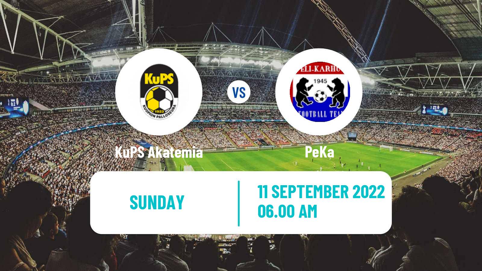 Soccer Finnish Kakkonen Group A KuPS Akatemia - PeKa