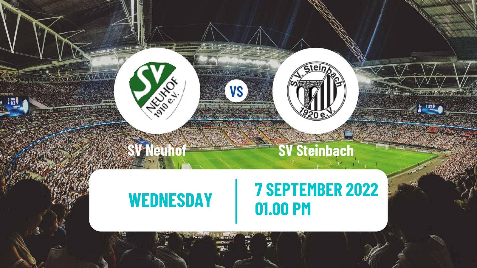 Soccer German Oberliga Hessen Neuhof - SV Steinbach
