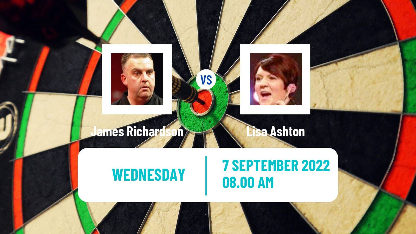 Darts Darts James Richardson - Lisa Ashton