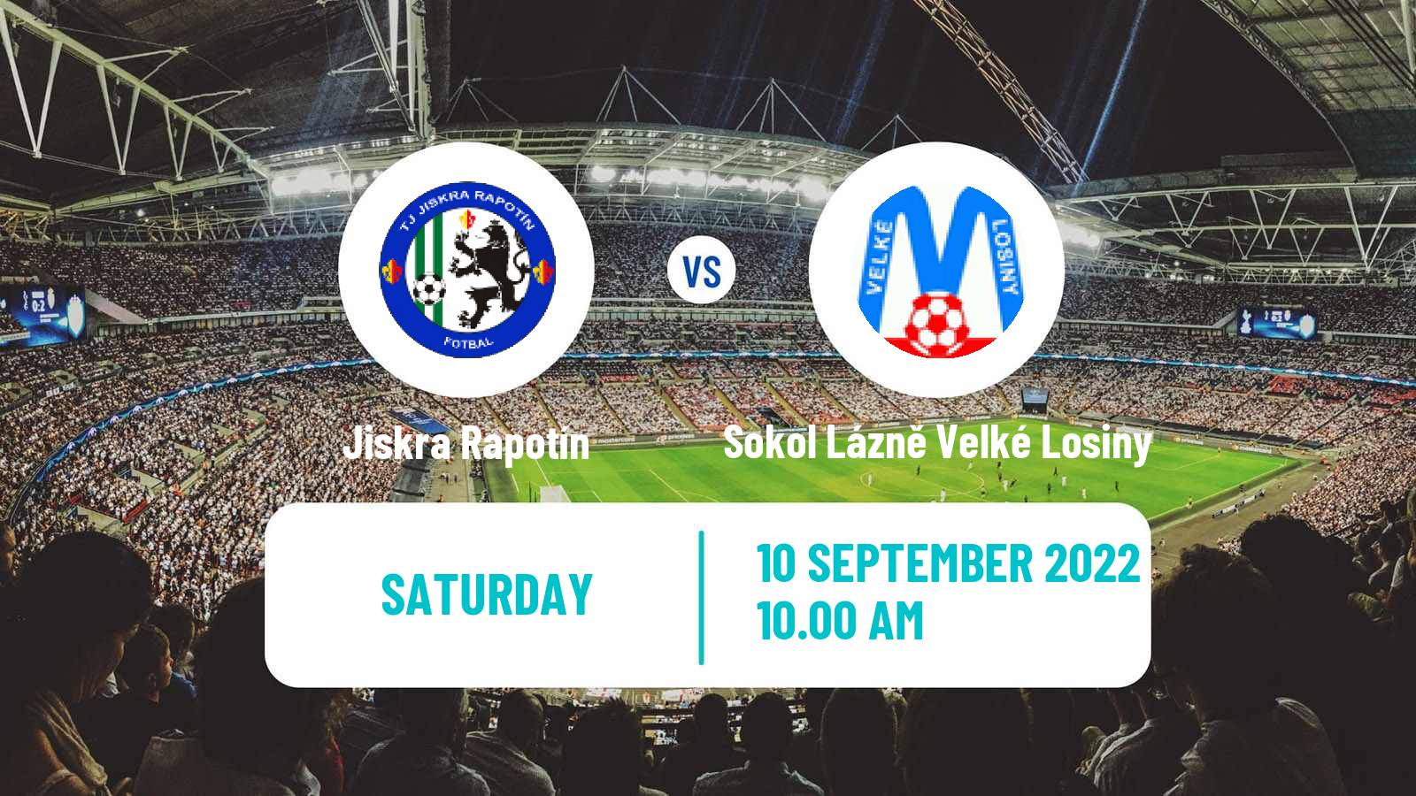 Soccer Czech Olomoucky KP Jiskra Rapotín - Sokol Lázně Velké Losiny