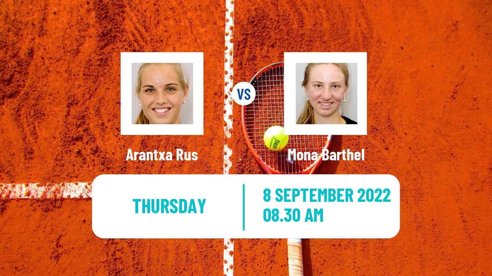 Tennis ITF Tournaments Arantxa Rus - Mona Barthel