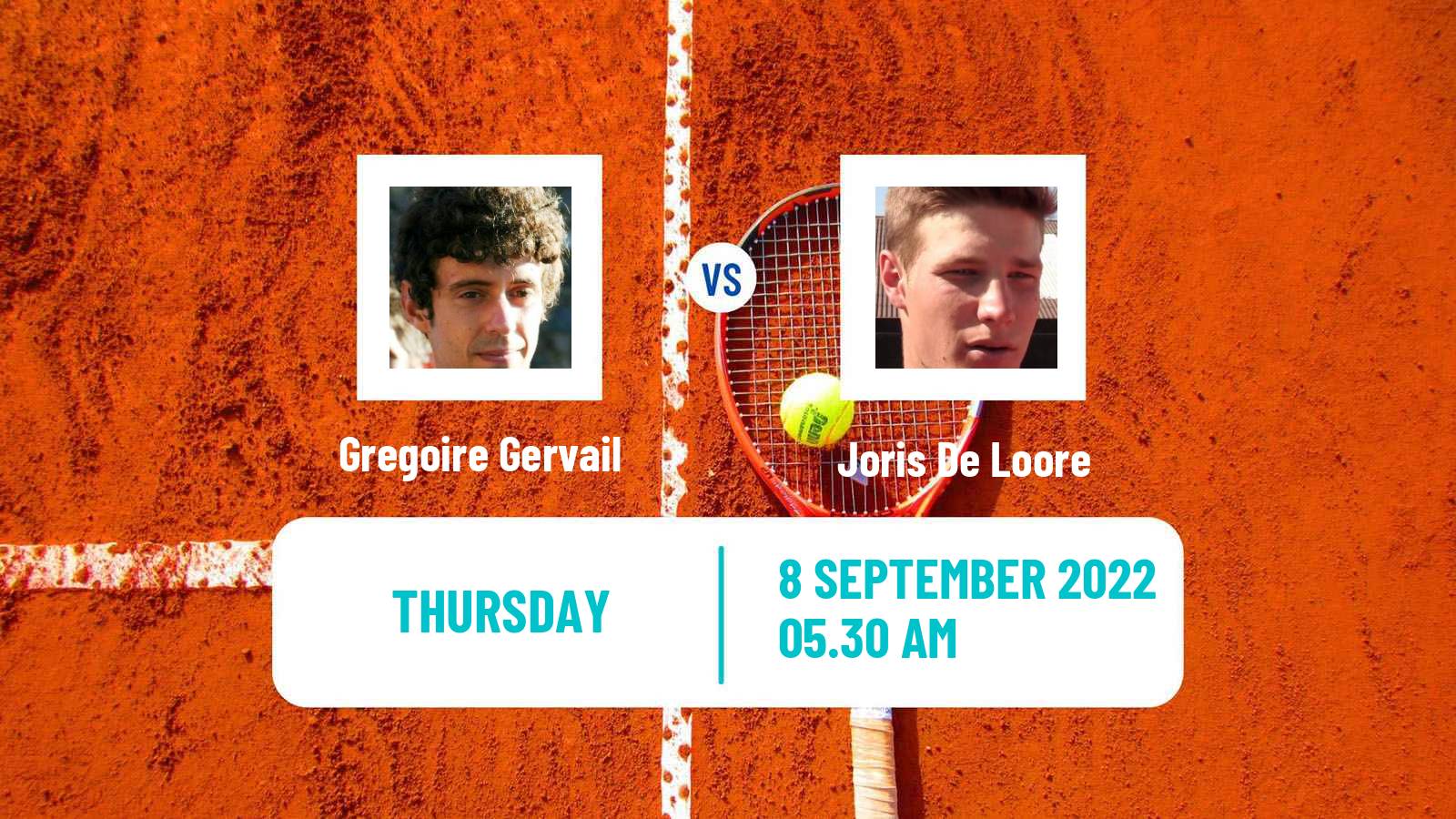 Tennis ITF Tournaments Gregoire Gervail - Joris De Loore