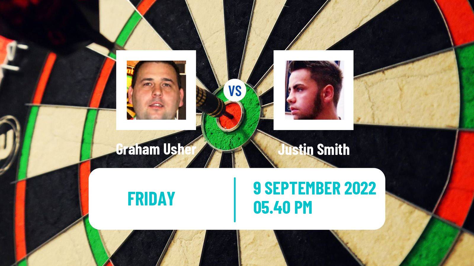 Darts Darts Graham Usher - Justin Smith