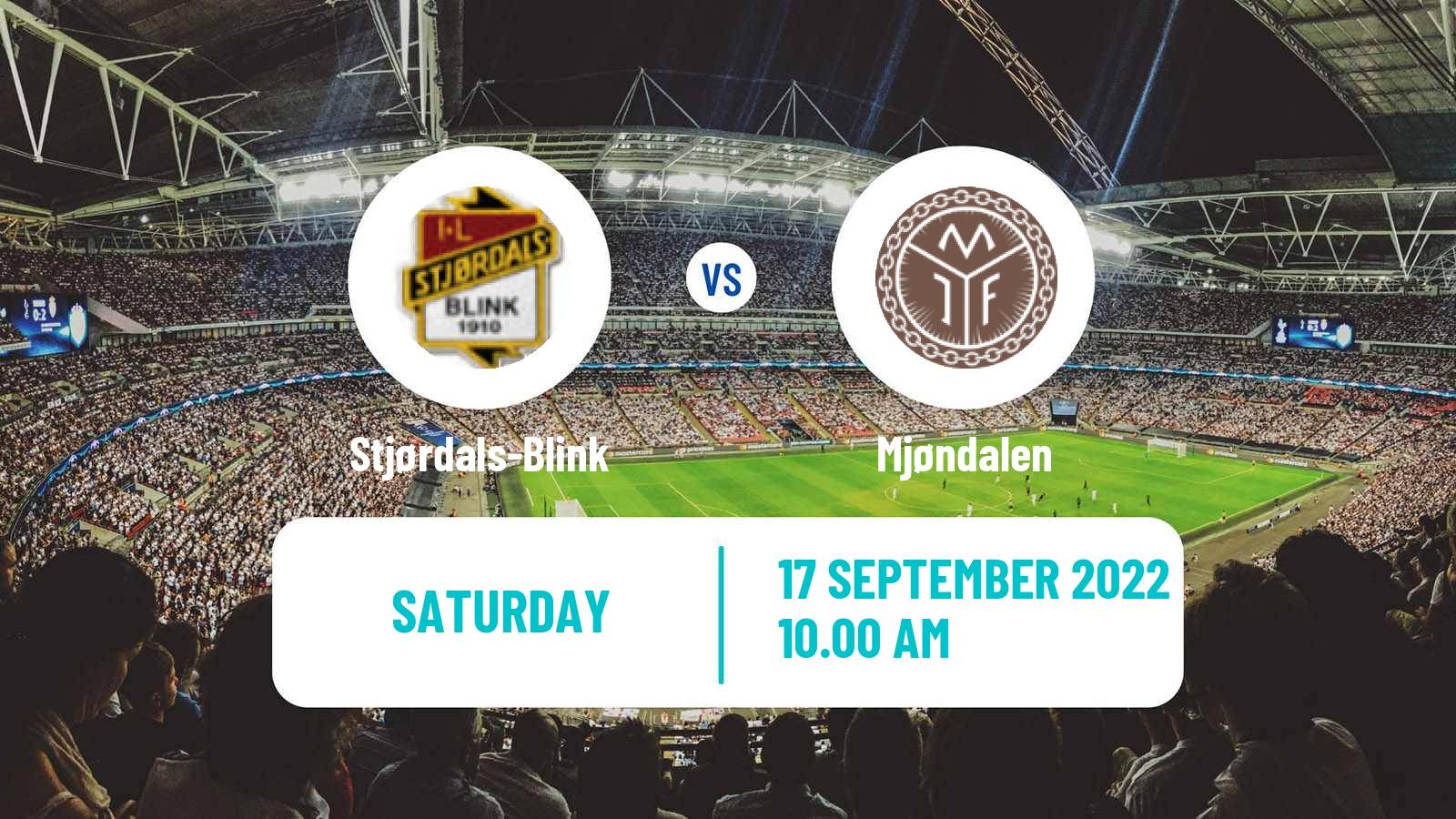 Football Norwegian Adeccoligaen Stjørdals-Blink - Mjøndalen