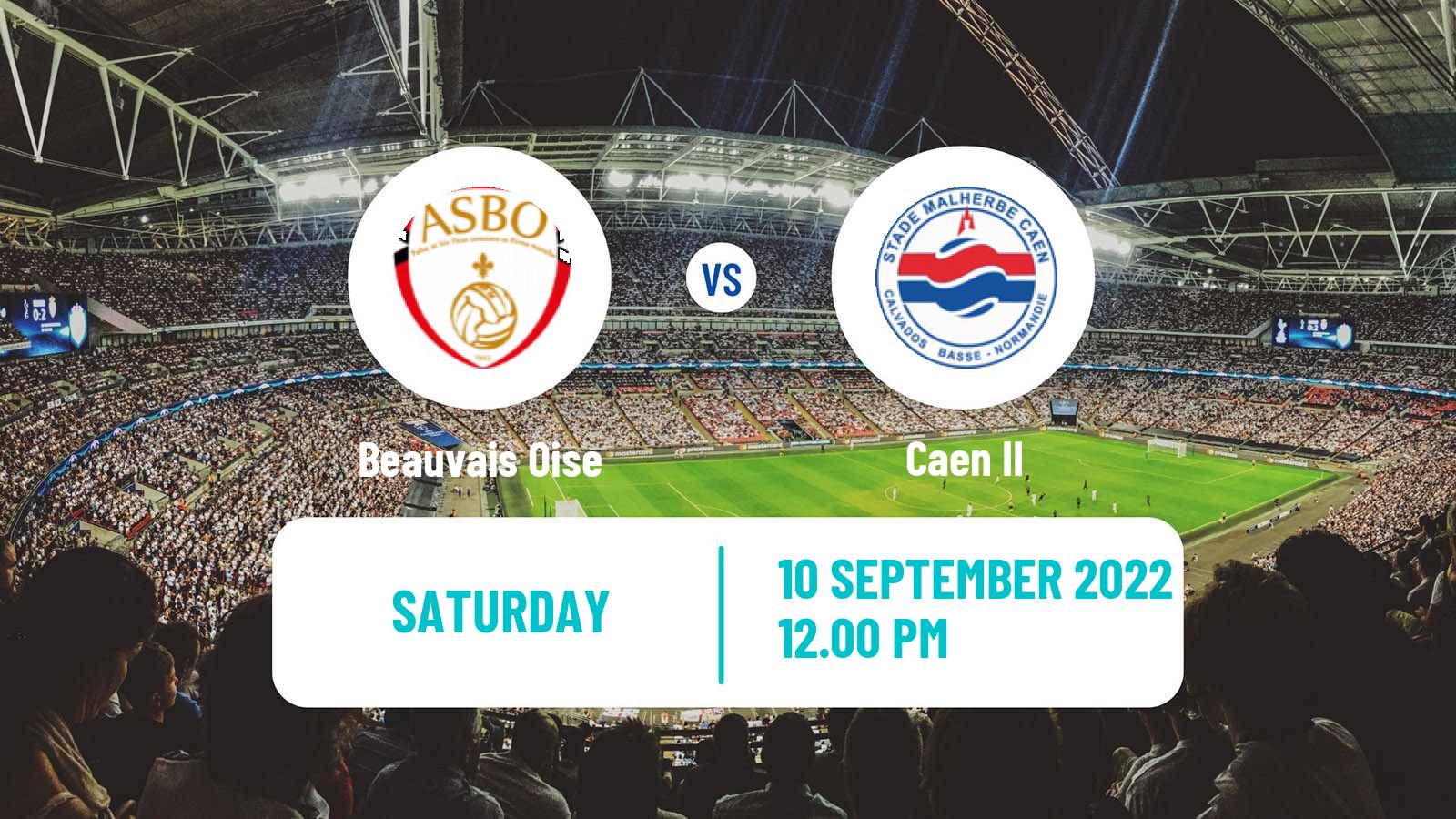 Soccer French National 2 - Group A Beauvais Oise - Caen II