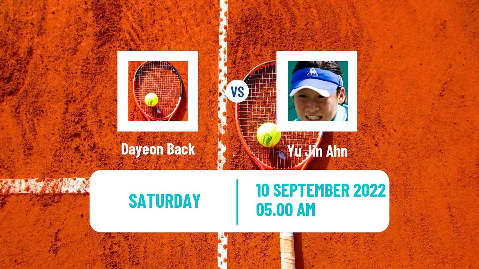 Tennis ITF Tournaments Dayeon Back - Yu Jin Ahn
