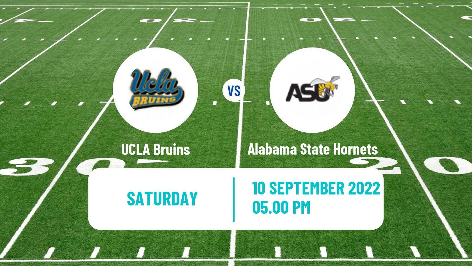 American football NCAA College Football UCLA Bruins - Alabama State Hornets