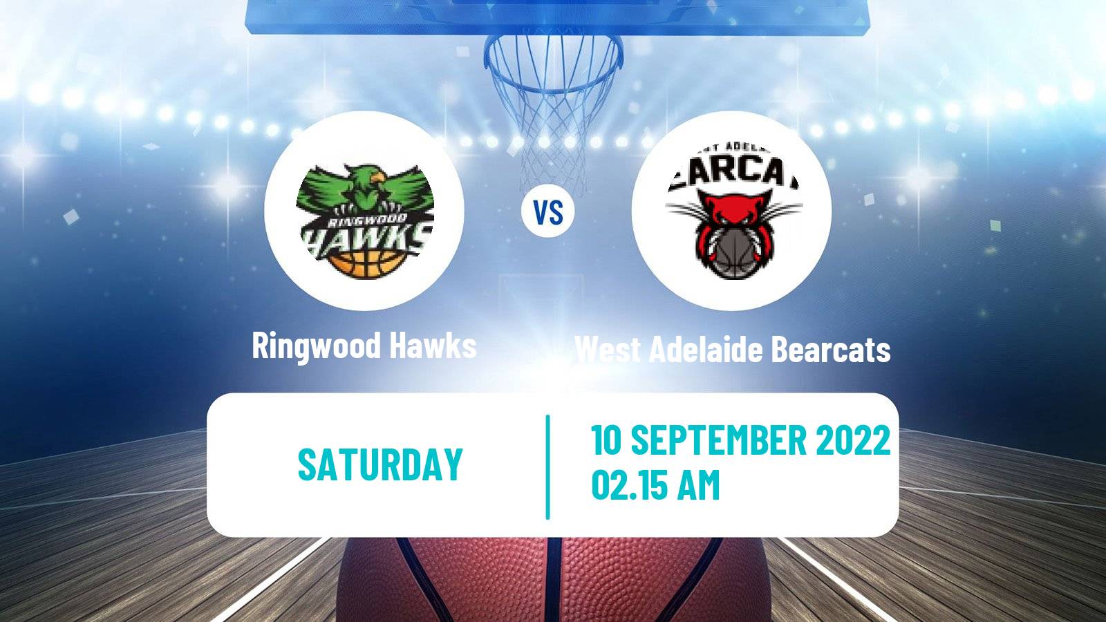 Basketball Australian NBL1 Women Ringwood Hawks - West Adelaide Bearcats