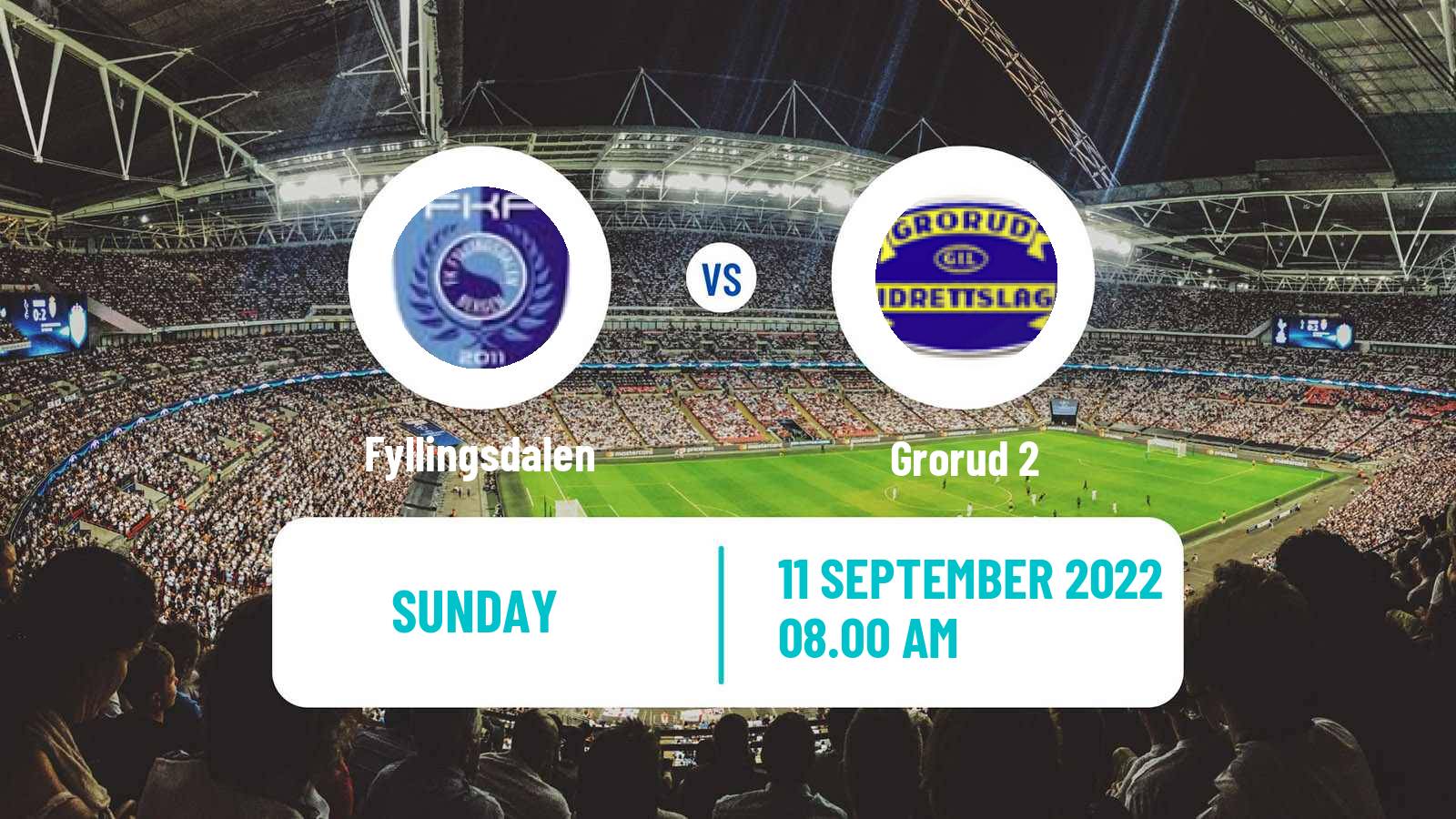 Soccer Norwegian Division 3 - Group 1 Fyllingsdalen - Grorud 2
