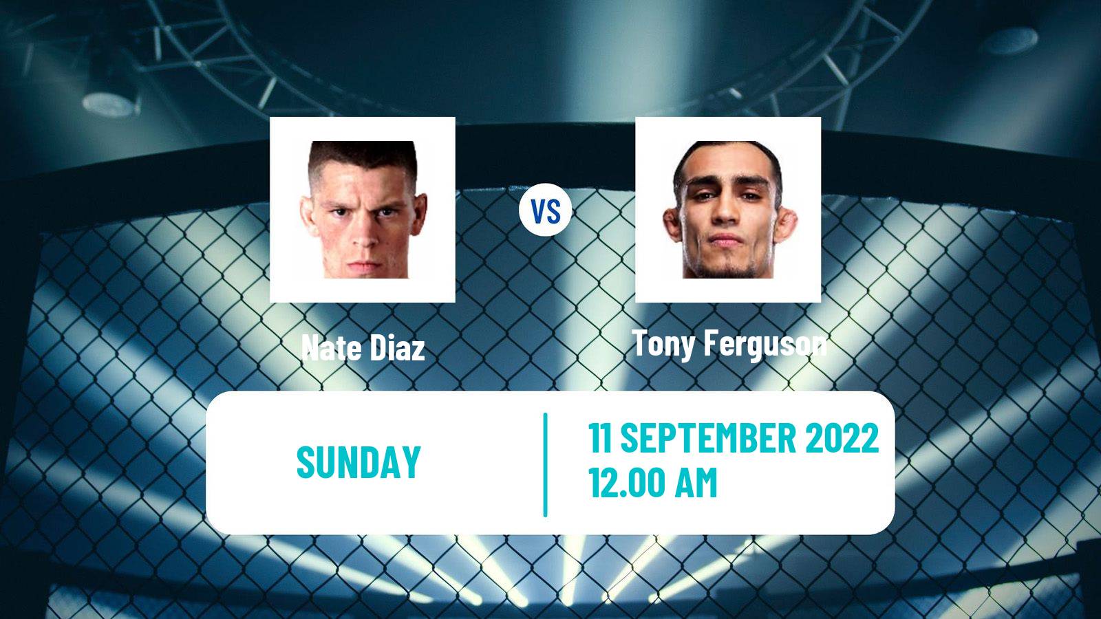 MMA MMA Nate Diaz - Tony Ferguson