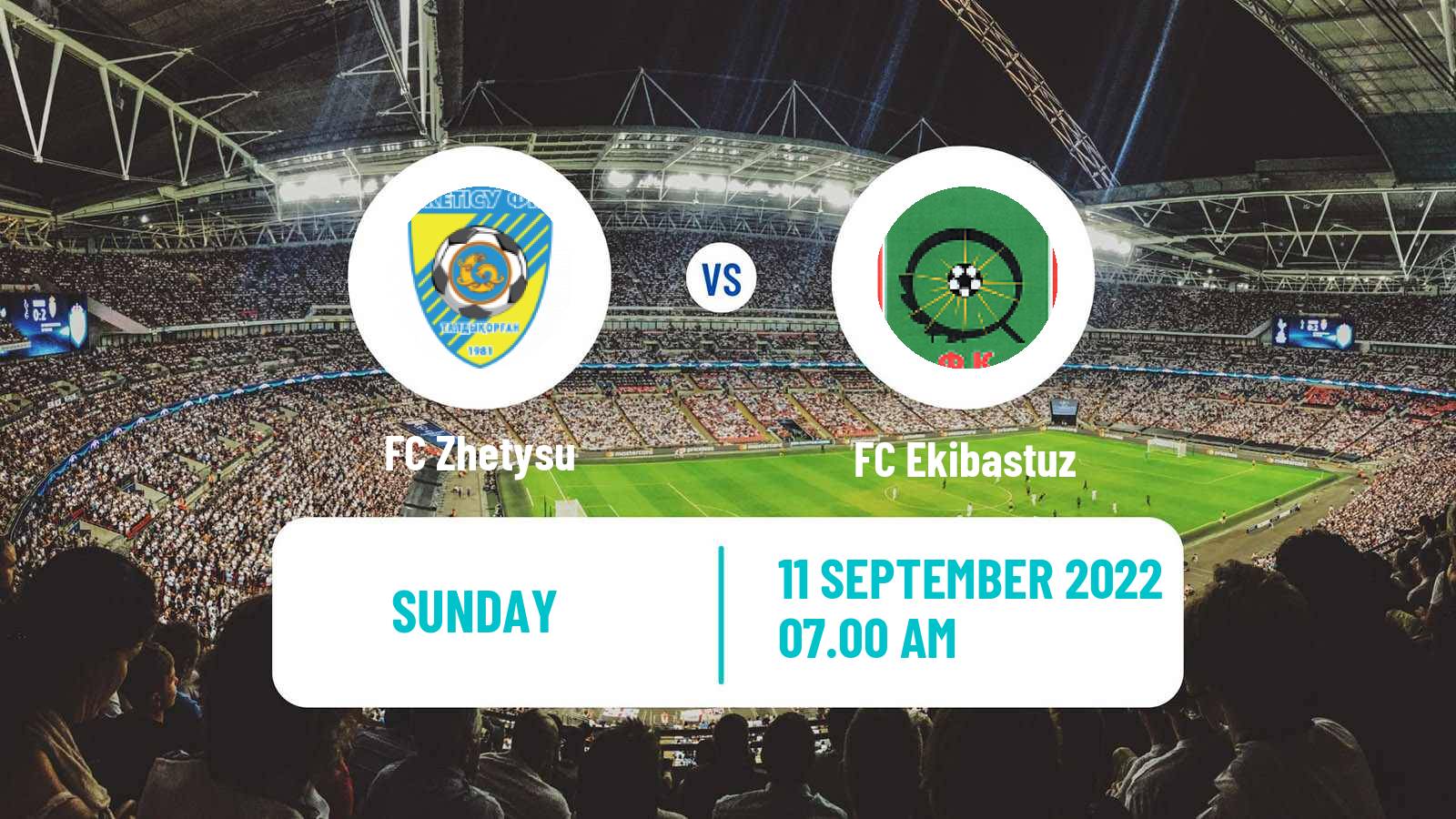 Soccer Kazakh First Division Zhetysu - Ekibastuz