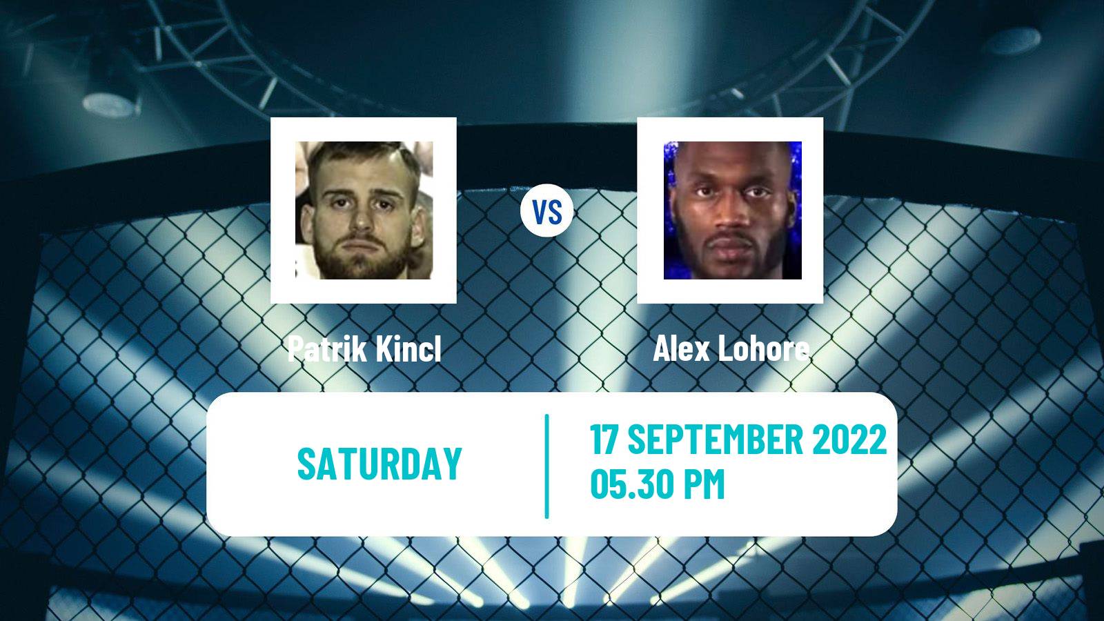 MMA MMA Patrik Kincl - Alex Lohore