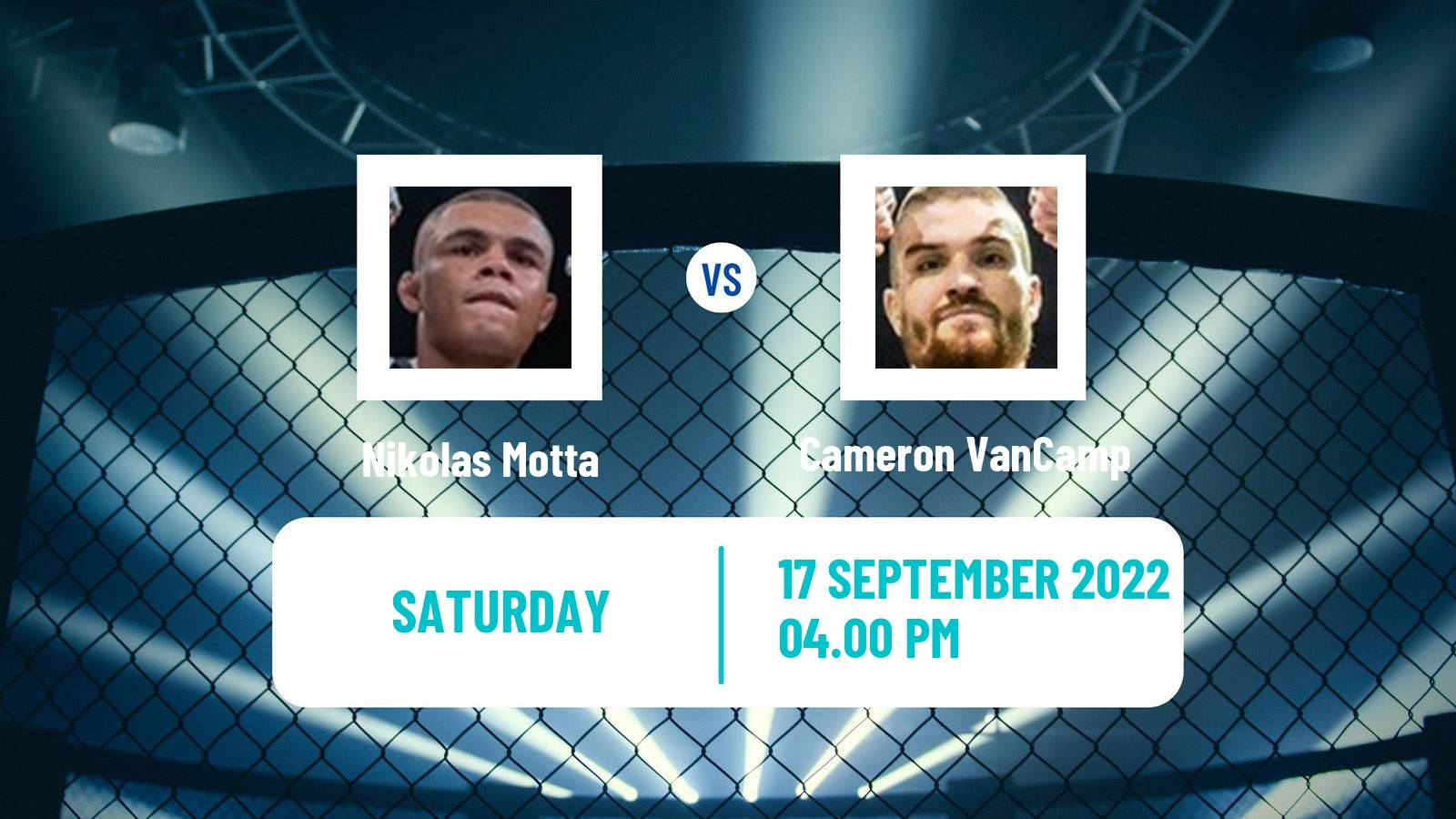 MMA MMA Nikolas Motta - Cameron VanCamp