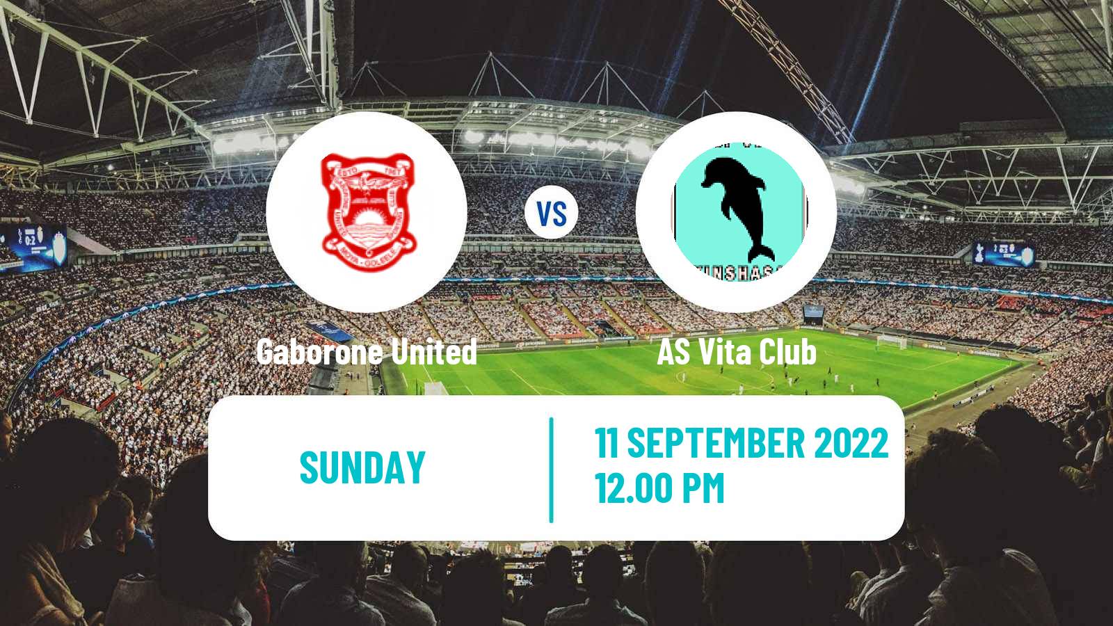 Soccer CAF Champions League Gaborone United - Vita Club