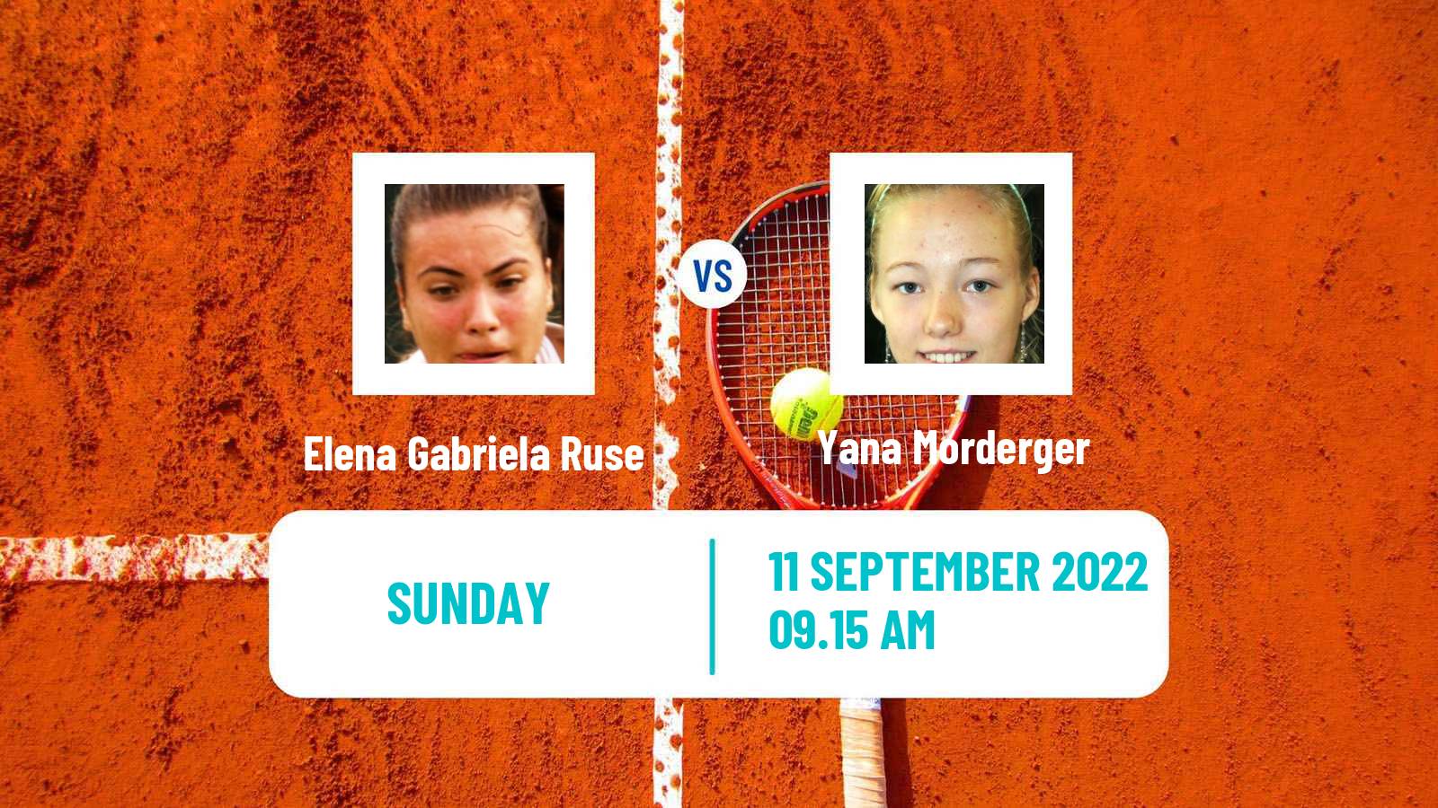 Tennis WTA Portoroz Elena Gabriela Ruse - Yana Morderger