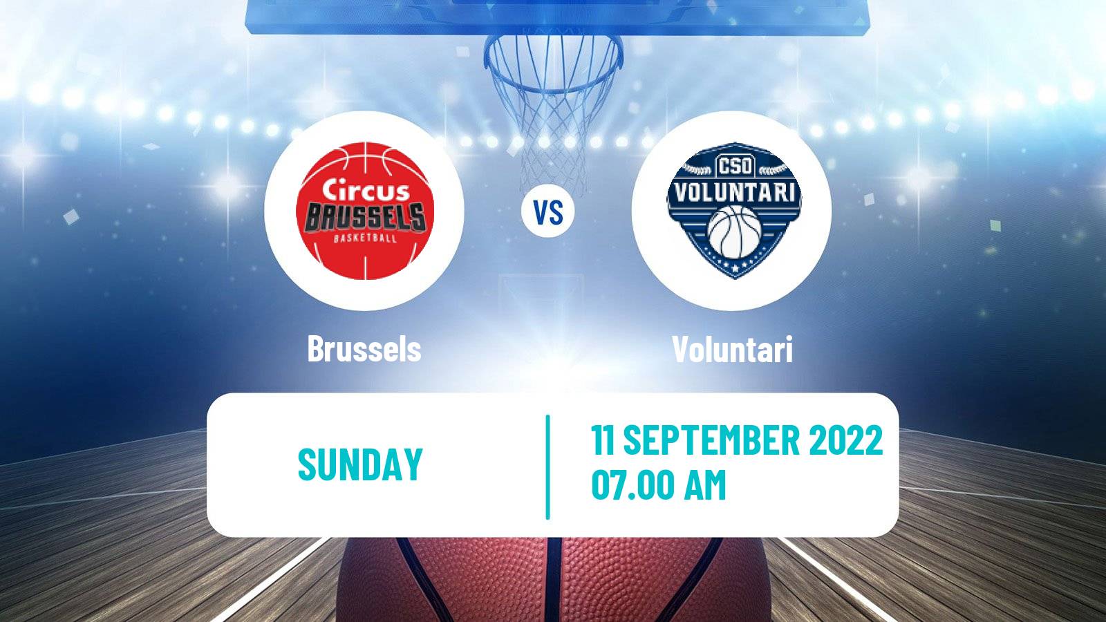 Basketball Club Friendly Basketball Brussels - Voluntari