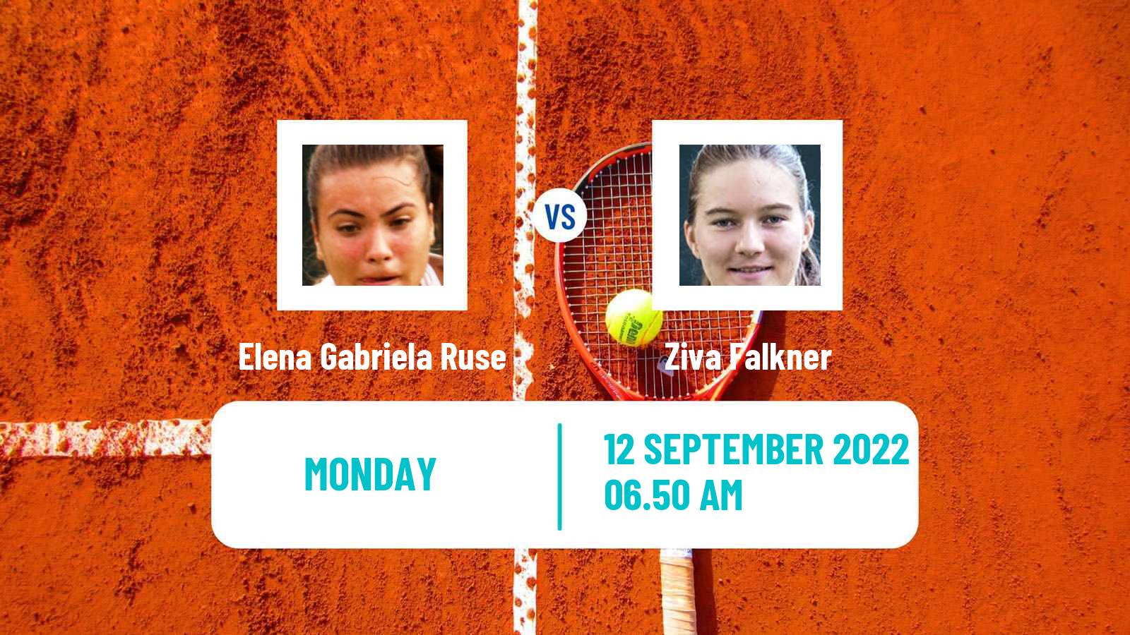 Tennis WTA Portoroz Elena Gabriela Ruse - Ziva Falkner