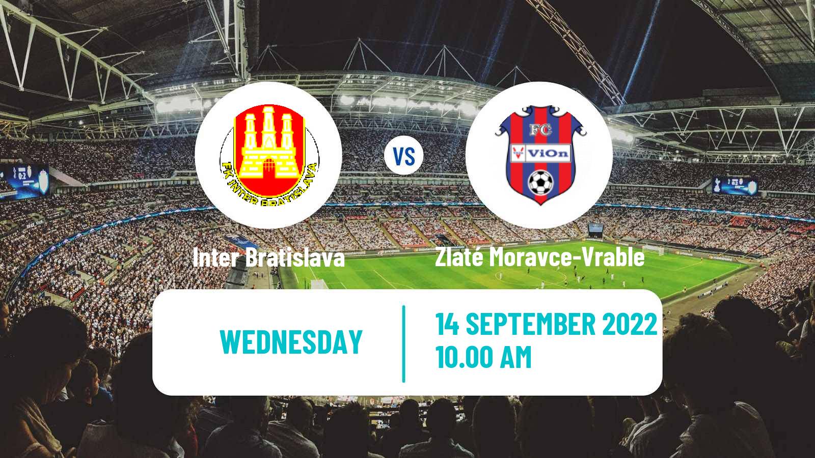 Soccer Slovak Cup Inter Bratislava - Zlaté Moravce-Vrable