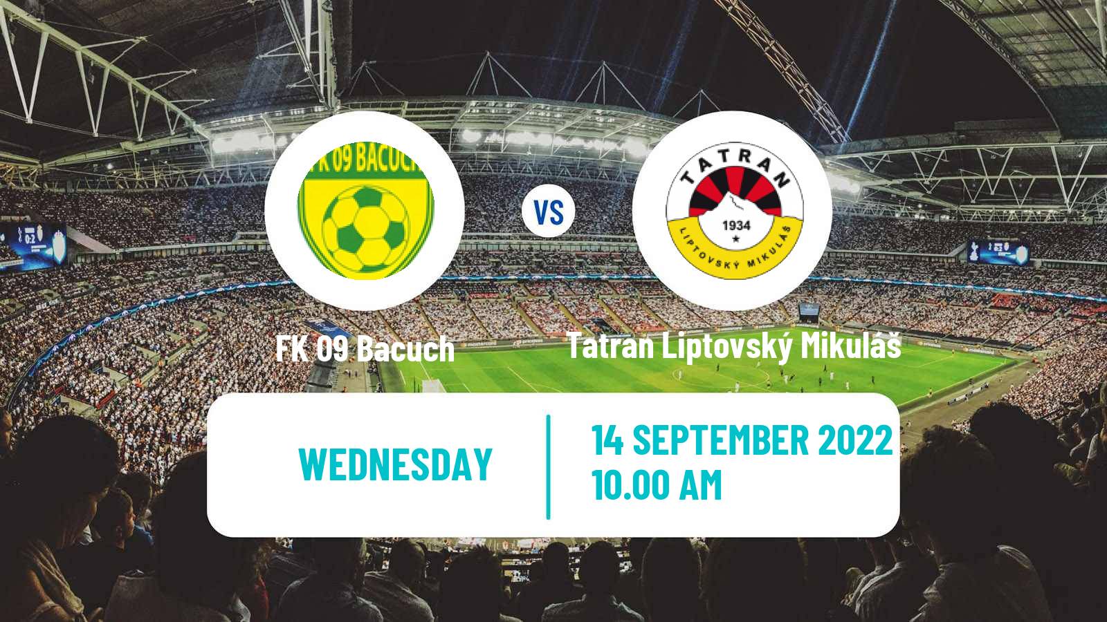 Soccer Slovak Cup Bacuch - Tatran Liptovský Mikuláš