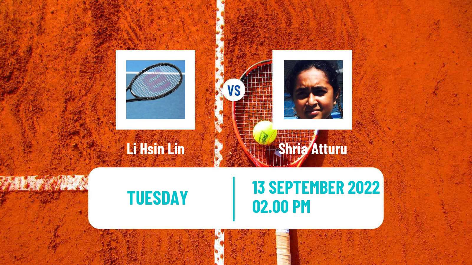 Tennis ITF Tournaments Li Hsin Lin - Shria Atturu