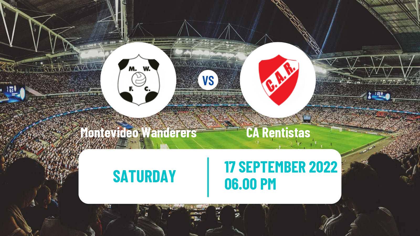 Soccer Uruguayan Primera Division Montevideo Wanderers - Rentistas