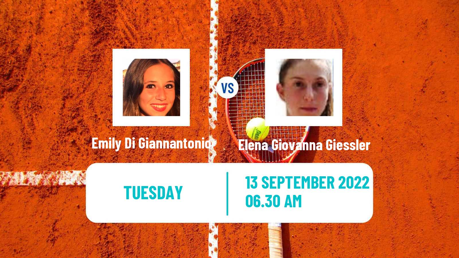 Tennis ITF Tournaments Emily Di Giannantonio - Elena Giovanna Giessler