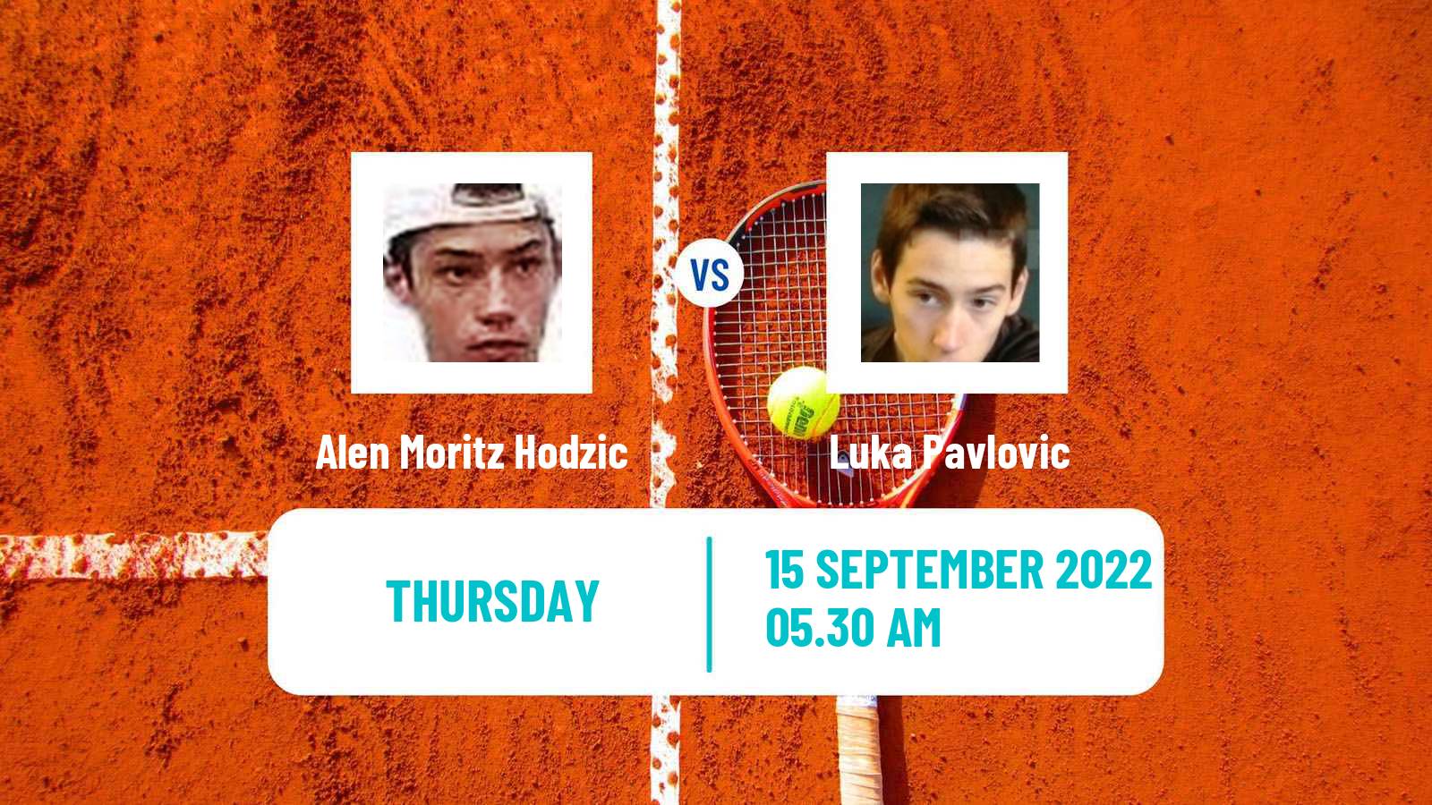Tennis ITF Tournaments Alen Moritz Hodzic - Luka Pavlovic